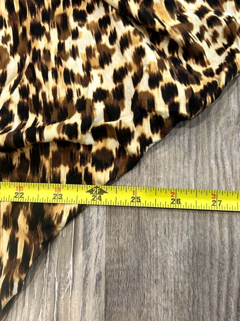 Carmen Marc Valvo Leopard Print Ruched Swim Coverup M/L - Picture 3 of 4